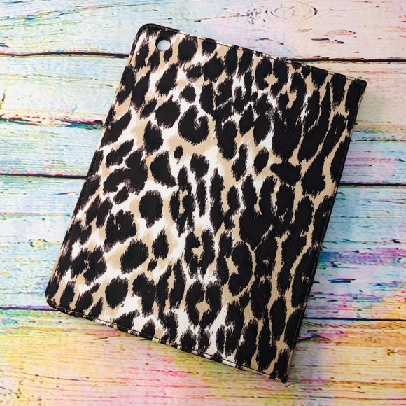 Kate Spade iPad Folio Case Leopard Print Gold New - Picture 7 of 8